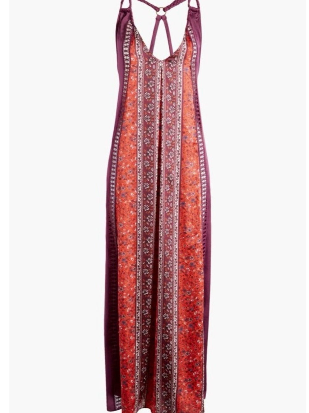 NWT ♥️ Free People ♥️ Intimately Bohemian Nights Burgundy Nightgown XS